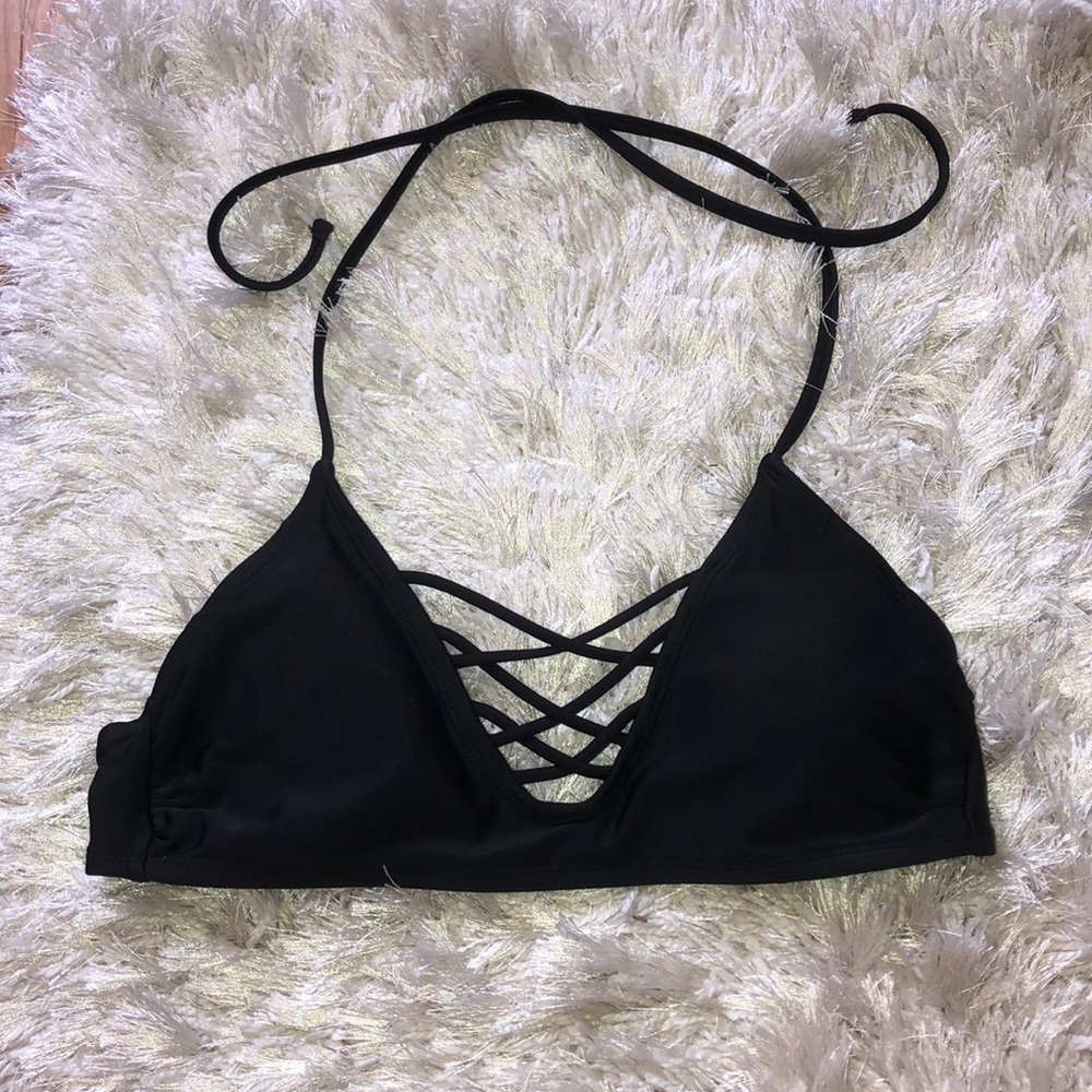 Black bikini top